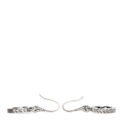 Gucci Sterling Silver Interlocking GG Drop Earrings 3 of 5