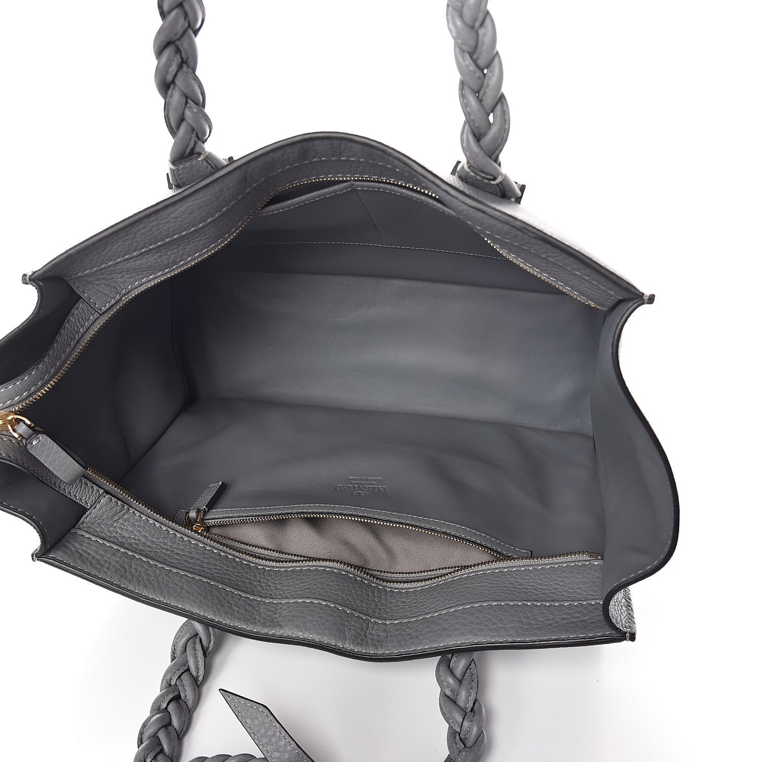Valentino Garavani Grained Calfskin Small To Be Cool Tote Grigio Perla 5 of 9