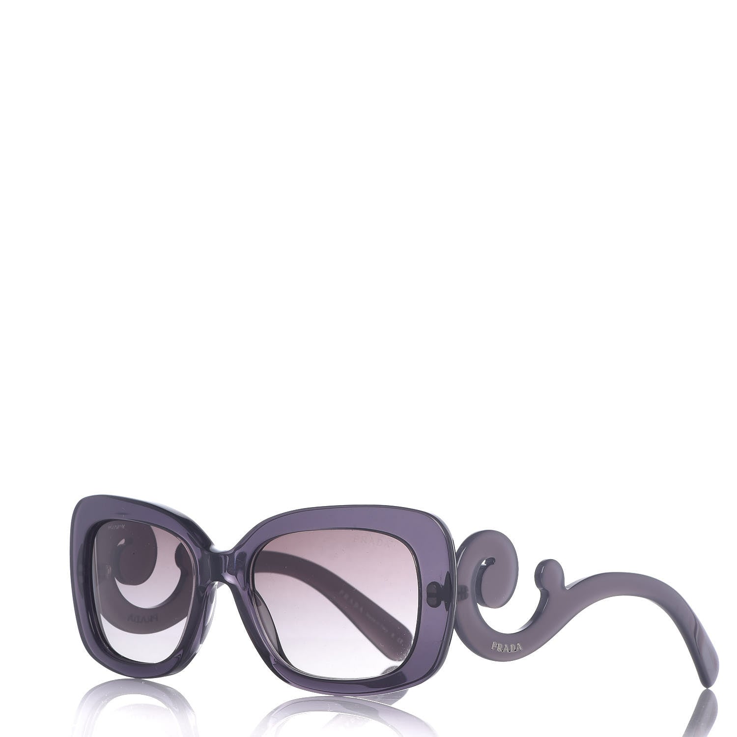 Prada Acetate Baroque Sunglasses SPR 27O Grey 1 of 7