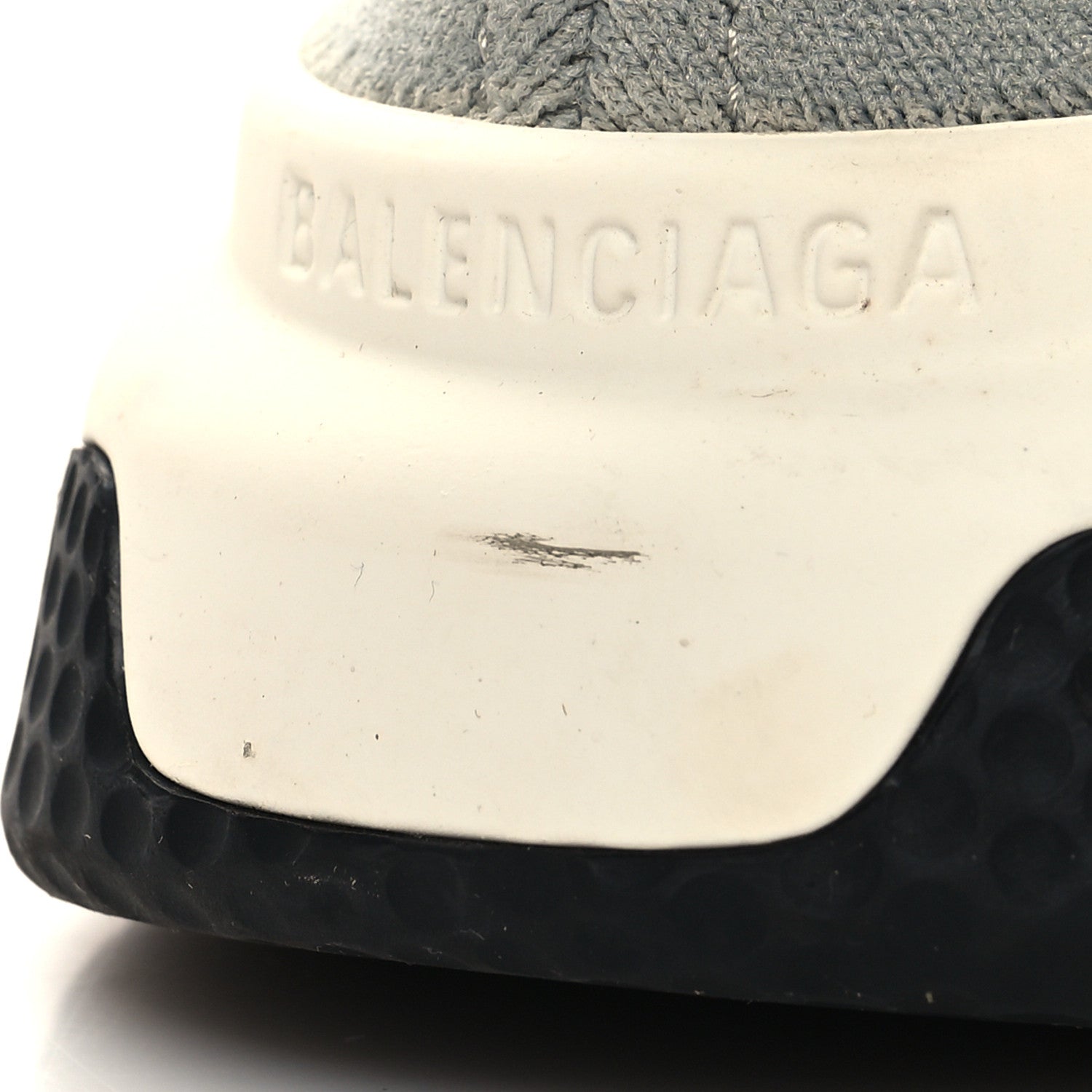 Balenciaga Neoprene Knit Womens Speed Lace Up Sneakers 7 Gris 8 of 8