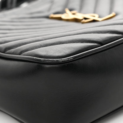 Saint Laurent Calfskin Matelasse Monogram Lou Camera Bag Black 8 of 18