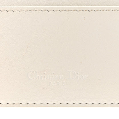 Christian Dior Lambskin Cannage DiorAmour Lady Dior Card Holder White 6 of 11