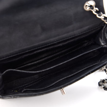 Chanel Patent Calfskin Quilted Extra Mini Rectangular Flap Black 5 of 10