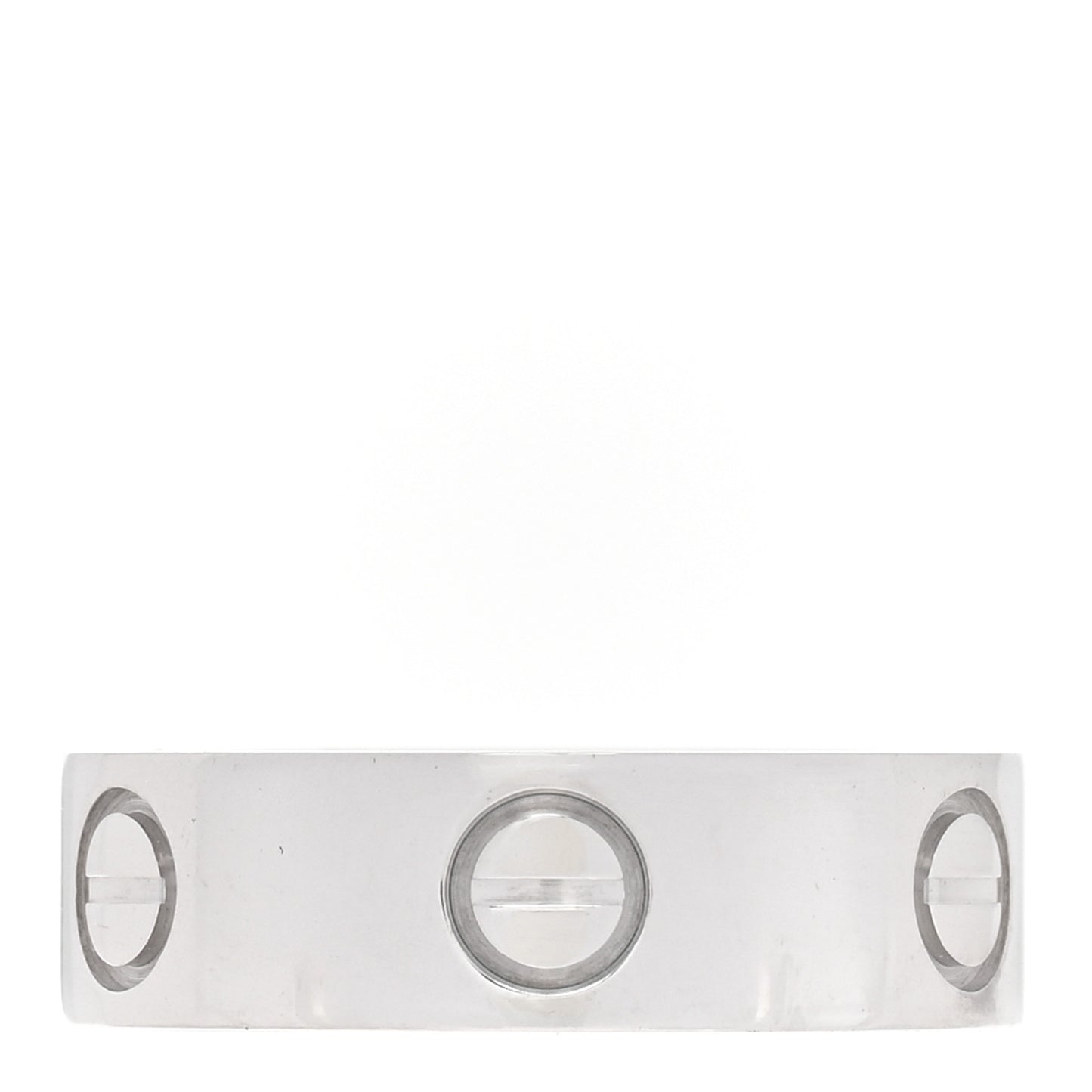 18K White Gold 5.5mm LOVE Ring 51 5.75