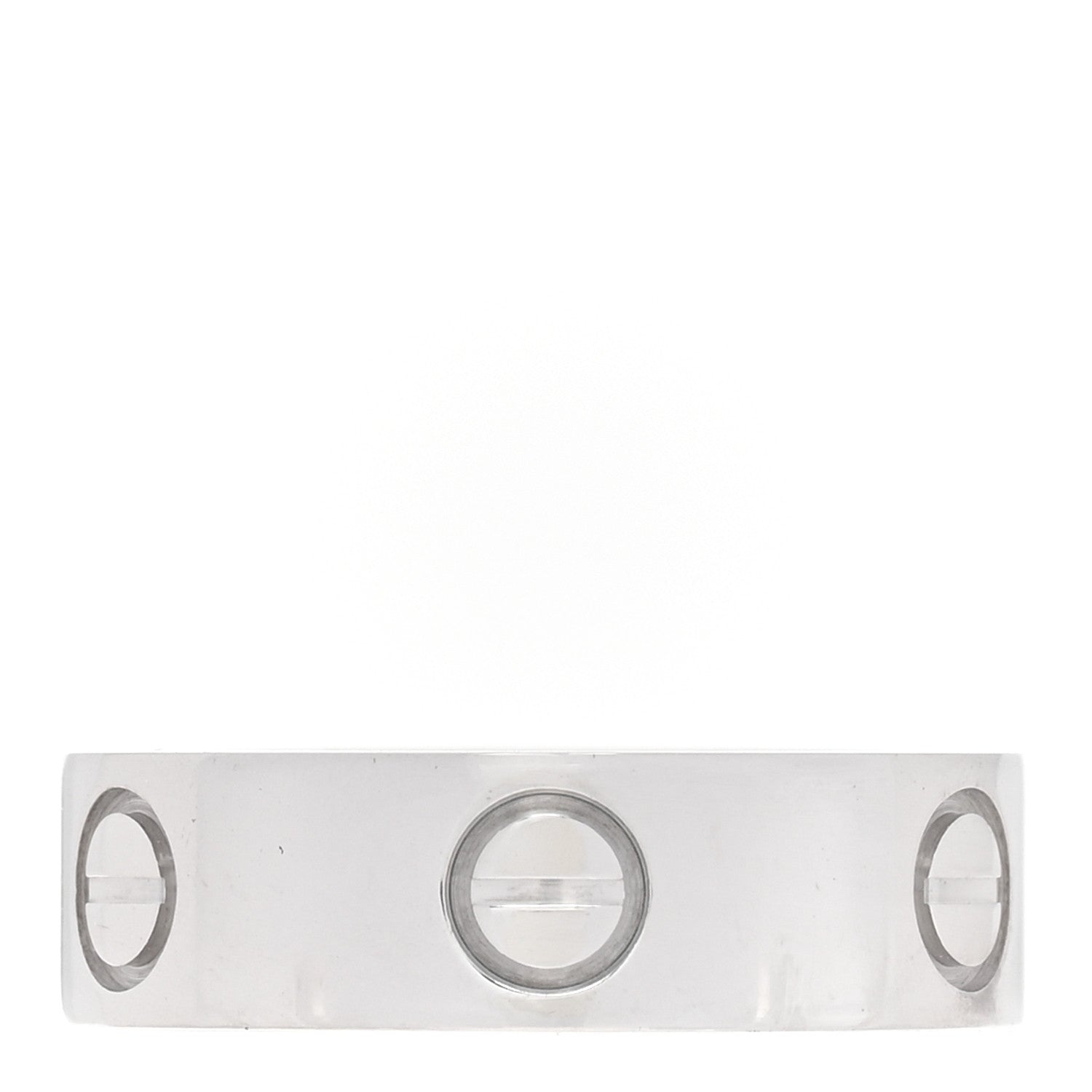 Cartier 18K White Gold 5.5mm LOVE Ring 51 5.75 3 of 4