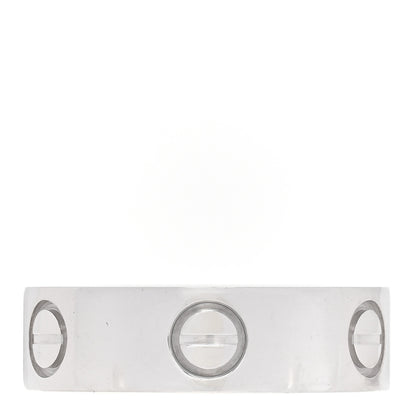 Cartier 18K White Gold 5.5mm LOVE Ring 51 5.75 3 of 4