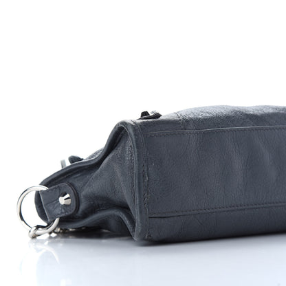 Balenciaga Agneau Classic Silver Hardware Mini City Gris Fossile 7 of 9