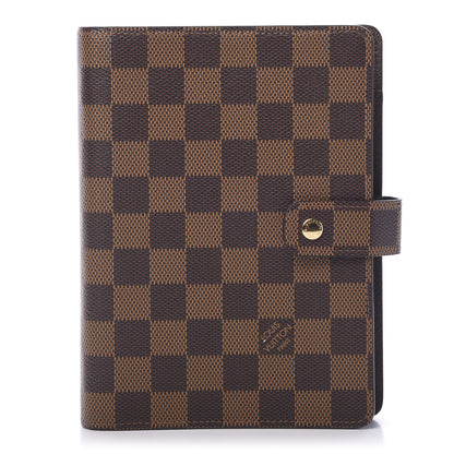 Louis Vuitton Damier Ebene Medium Ring Agenda Cover 1 of 7