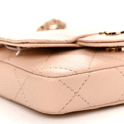 Chanel Caviar Quilted Mini Chain Belt Bag Light Beige 9 of 11
