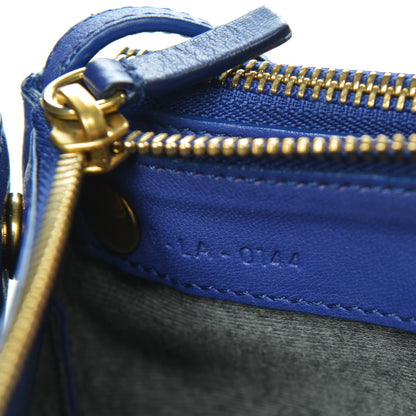 Celine Lambskin Small Trio Crossbody Bag Violet Blue 7 of 9