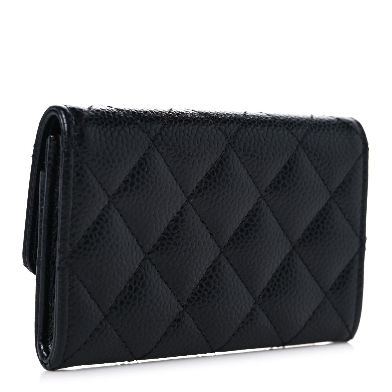 Chanel Caviar Quilted Flap Card Holder Black 3 of 9