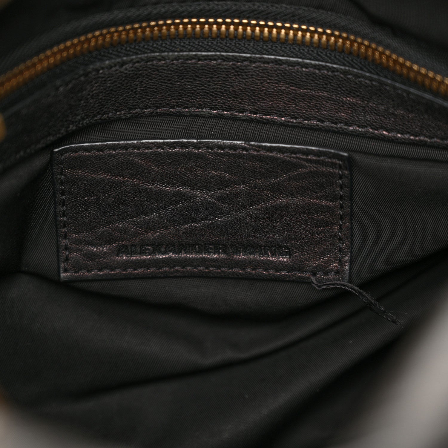 Alexander Wang Pebbled Lambskin Rocco Black Antique Brass Hardware 5 of 15