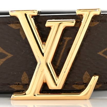 Louis Vuitton Calfskin Monogram 25mm LV Iconic Reversible Belt 85 34 Black 7 of 7