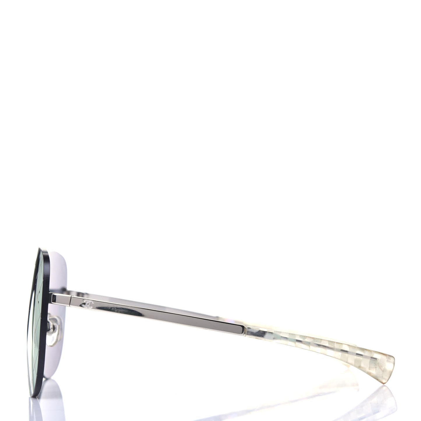 Acetate Shield Runway Sunglasses 71158 Silver Purple