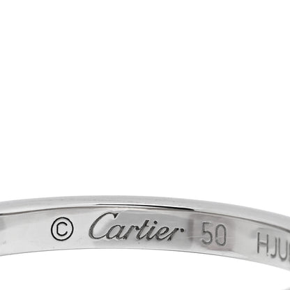 Cartier Platinum 3 Diamond Ballerine Wedding Band Ring 50 5.25 4 of 4