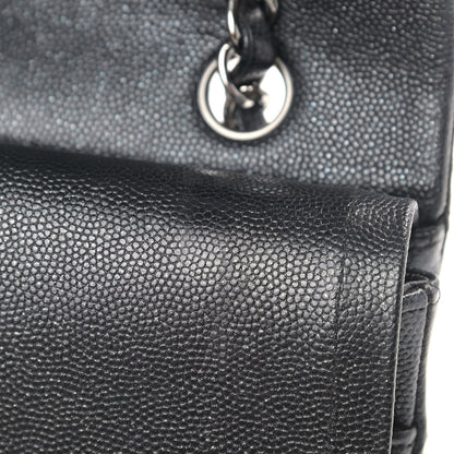 Chanel Iridescent Caviar Quilted Medium Double Flap Black 12 of 13