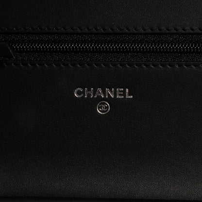 Chanel Patent Caviar Timeless CC Wallet on Chain WOC Black 7 of 9