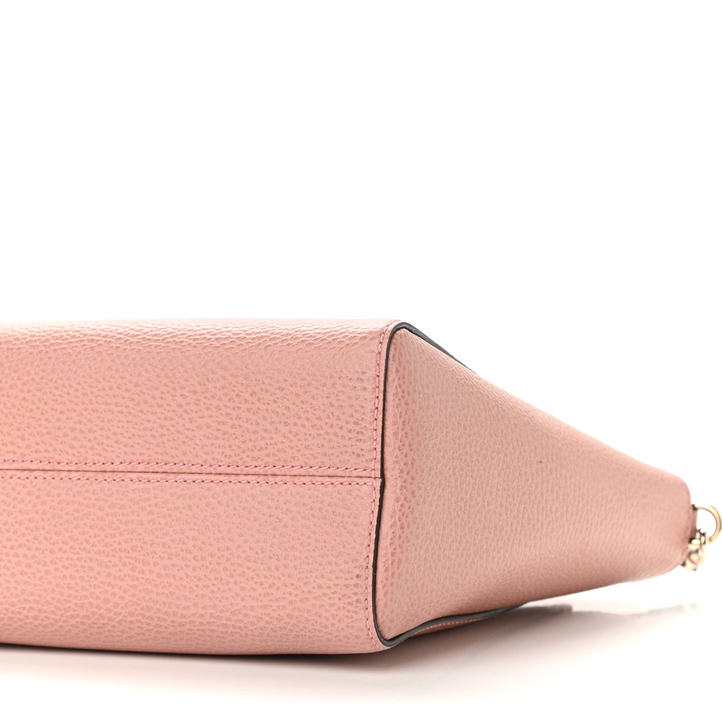 Dollar Calfskin Mini Swing Top Handle Bag Soft Pink