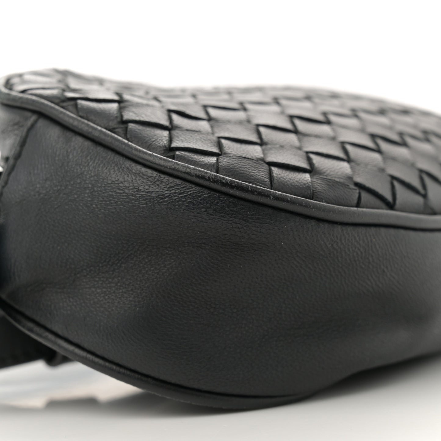Nappa Intrecciato Belt Bag Black