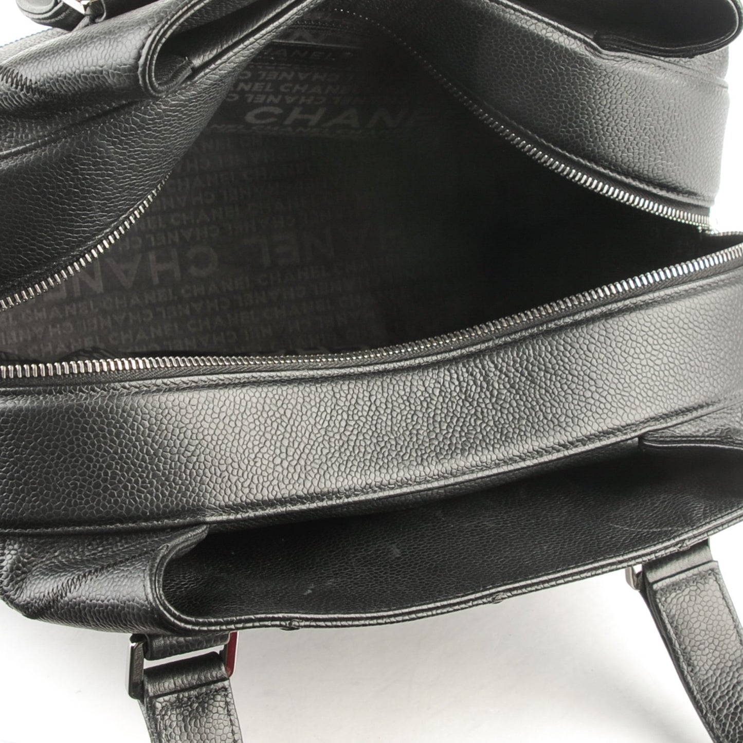 Caviar Square Stitched Tote Black
