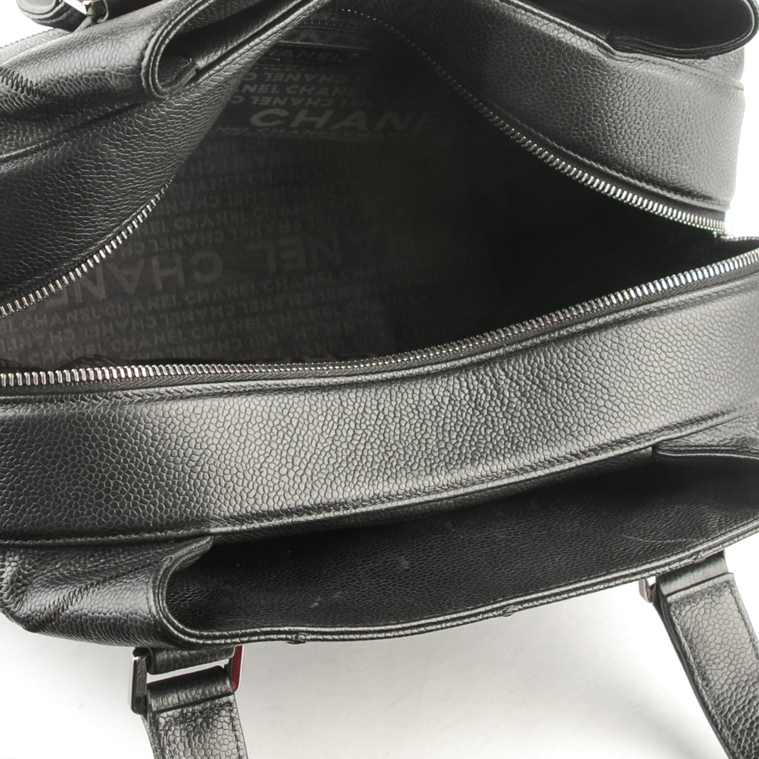 Chanel Caviar Square Stitched Tote Black 5 of 7