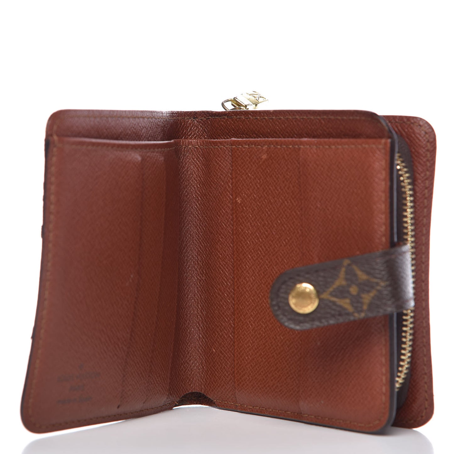 Monogram Compact Zippe Zipped Wallet