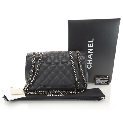 Chanel Caviar Jumbo Single Flap Black 3 of 10