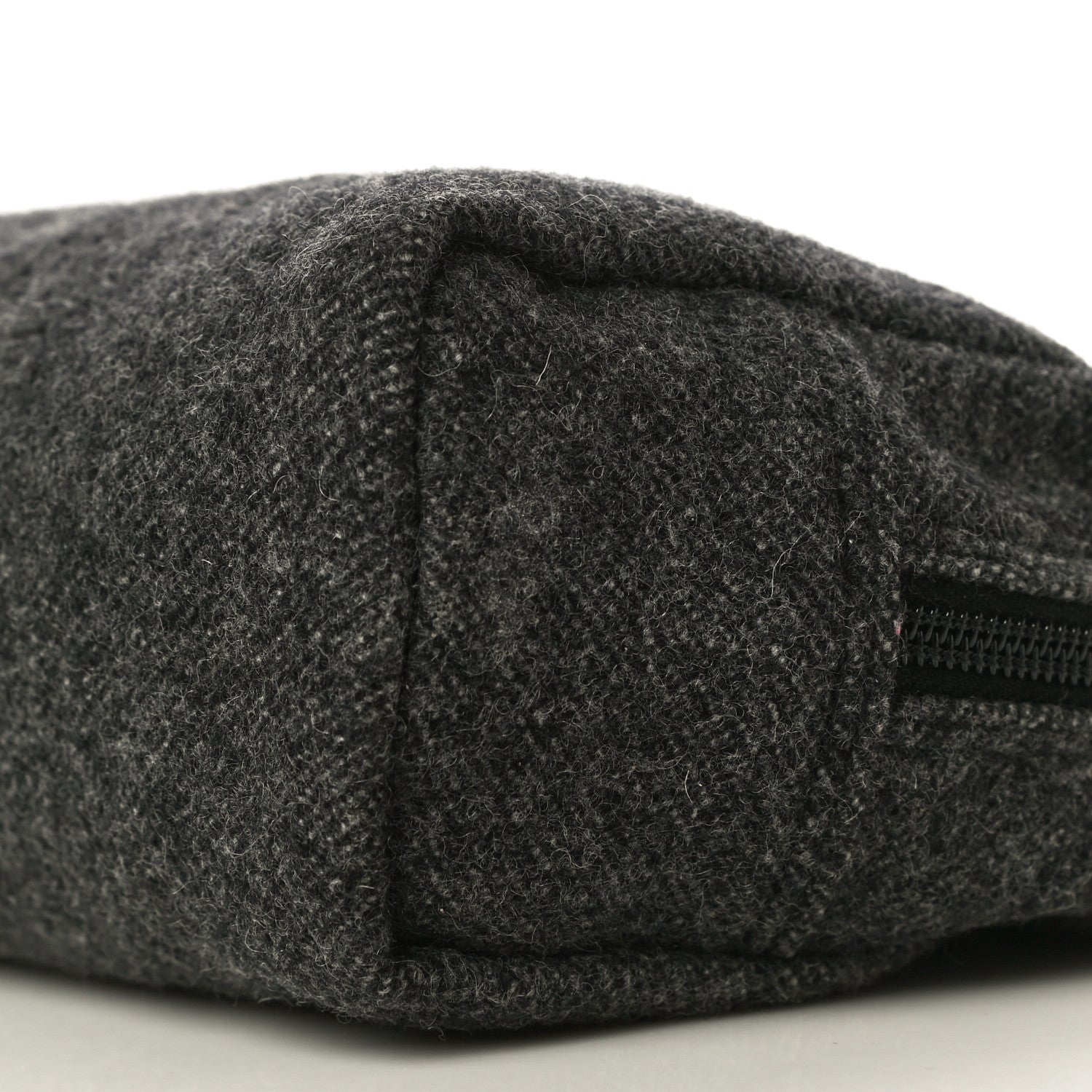 Prada Wool Calfskin Pouch Grey 11 of 11