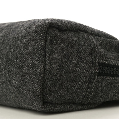 Prada Wool Calfskin Pouch Grey 11 of 11