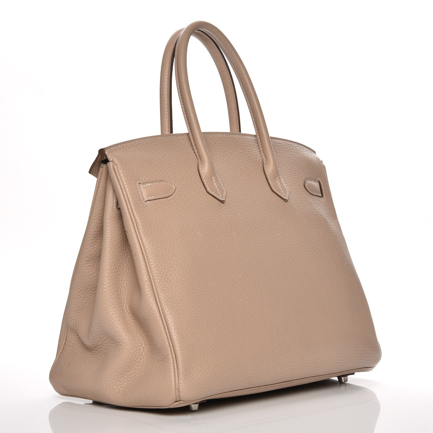 Hermes Taurillon Clemence Birkin 35 Argile 3 of 33