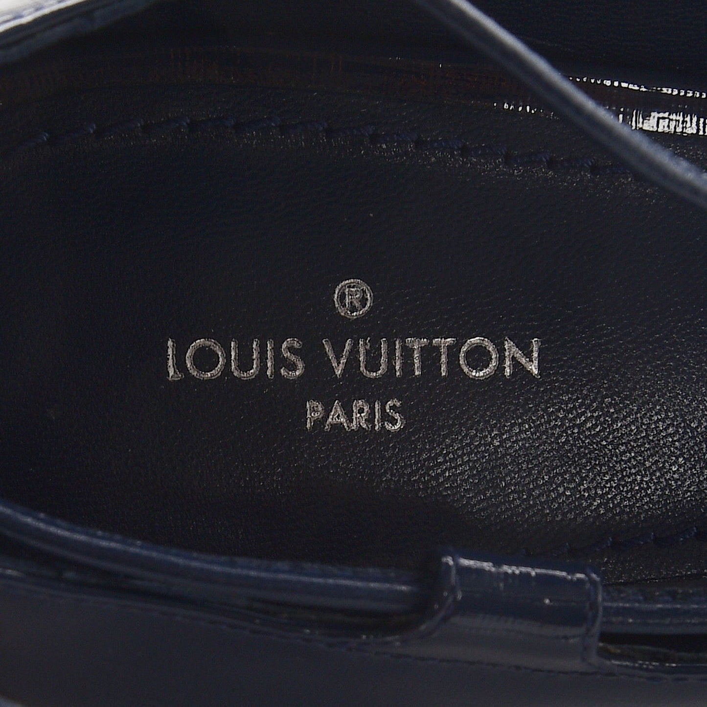Patent Calfskin Cover Girl Flats 38 Navy