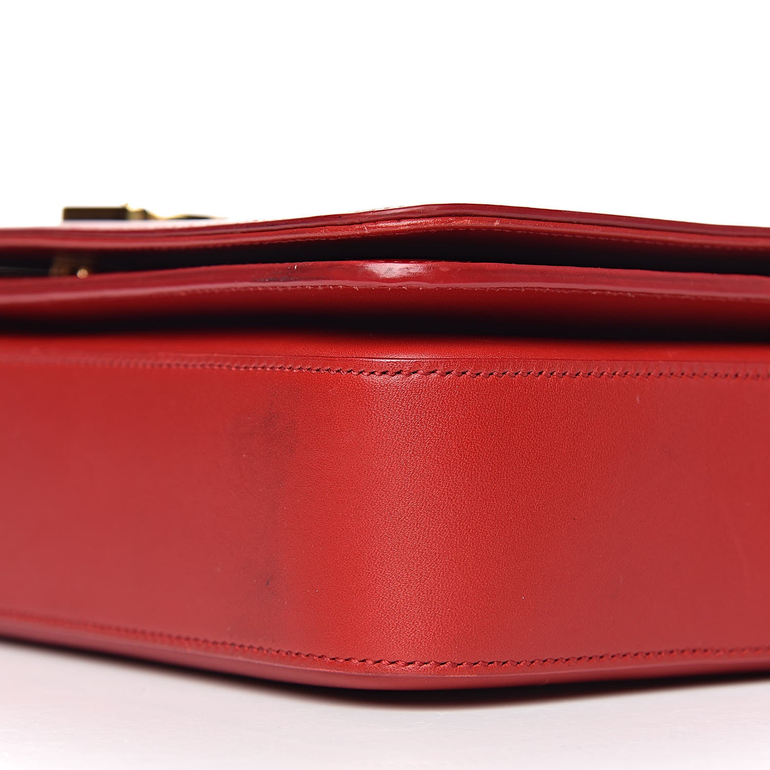 Saint Laurent Smooth Calfskin Medium Classic Monogram Universite Bag Red 15 of 20