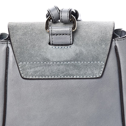 Chloe Suede Calfskin Mini Faye Backpack Cloudy Blue 15 of 15