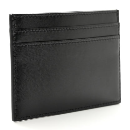 Saint Laurent Calfskin Monogram Credit Card Case Black 3 of 7