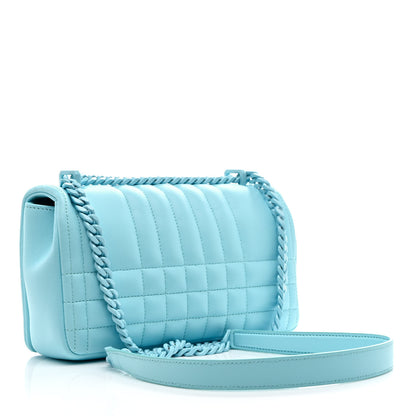 Burberry Lambskin Quilted Small Lola Bag Cool Sky Blue 3 of 12