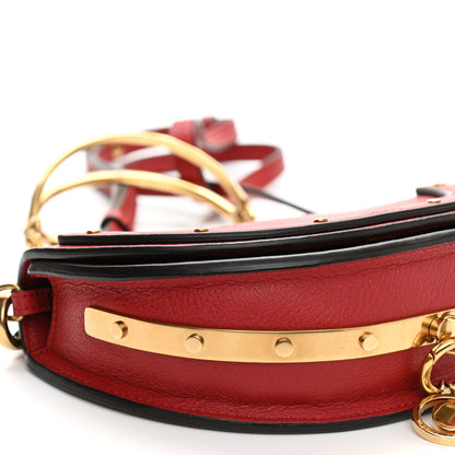 Chloe Calfskin Small Nile Bracelet Minaudiere Bag Dahlia Red 8 of 8