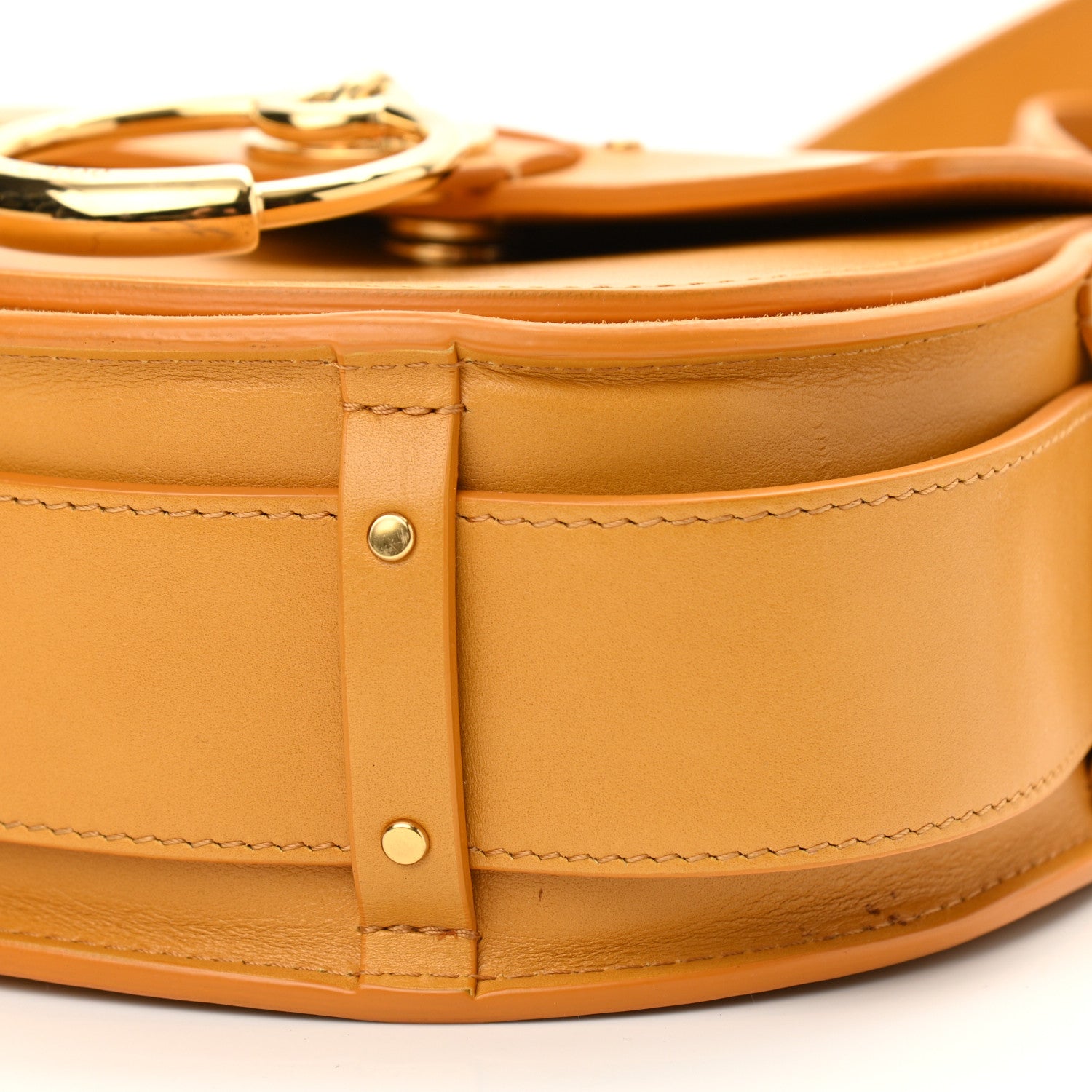 Chloe Calfskin Small Tess Bag Burning Camel 9 of 10