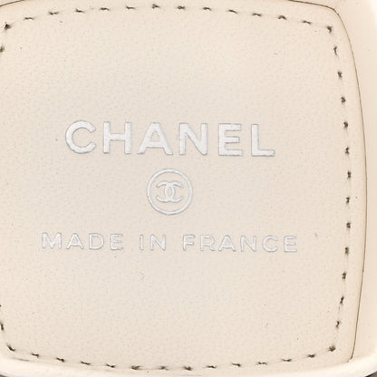 Chanel Goatskin Quilted Clutch With Chain White 6 of 10