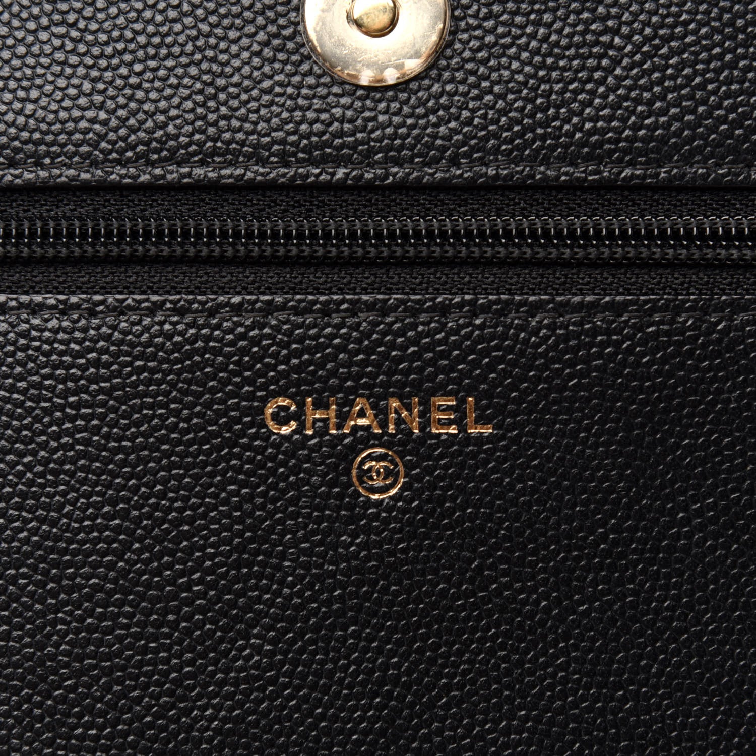 Chanel Caviar Quilted Vintage Mademoiselle Wallet On Chain WOC Black 8 of 12