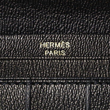 Hermes Shiny Niloticus Crocodile Bearn Wallet Black 6 of 10