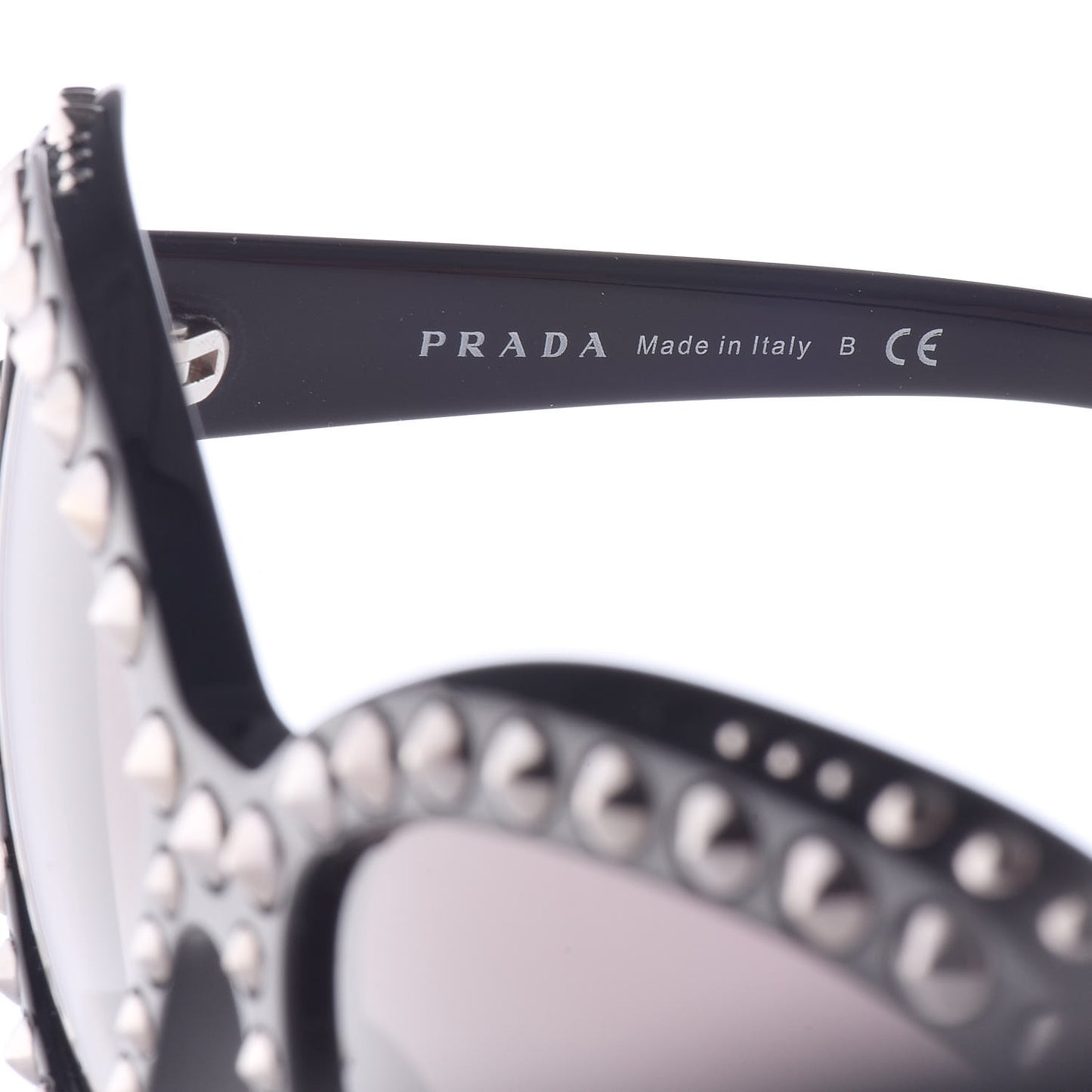 Studded Ornate Cat Eye Sunglasses SPR 31Q Black