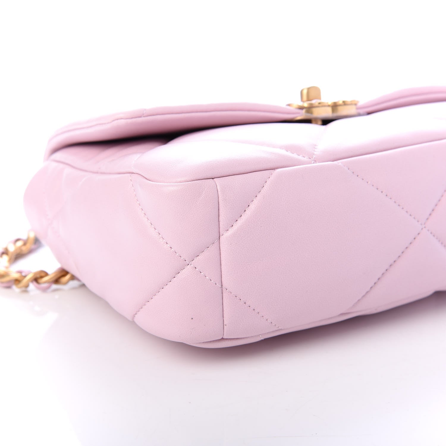 Chanel Lambskin Quilted Medium Chanel 19 Flap Light Pink 8 of 11