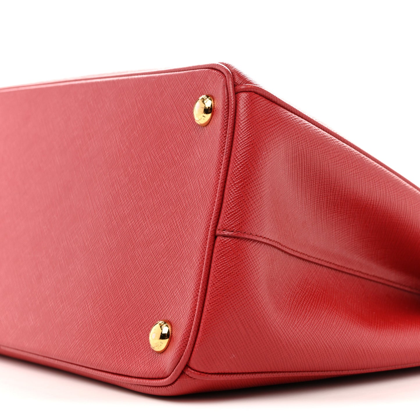 Saffiano Lux Large Galleria Double Zip Tote Fuoco