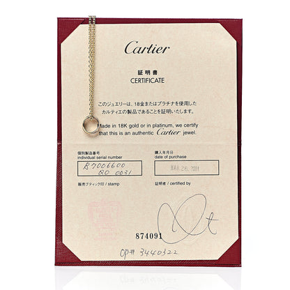 Cartier 18K Pink Yellow White Gold Baby Trinity Pendant Necklace 13 of 13