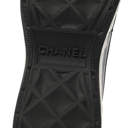 Chanel Velvet Calfskin Mixed Fibers CC Sneakers 36 Black 6 of 9