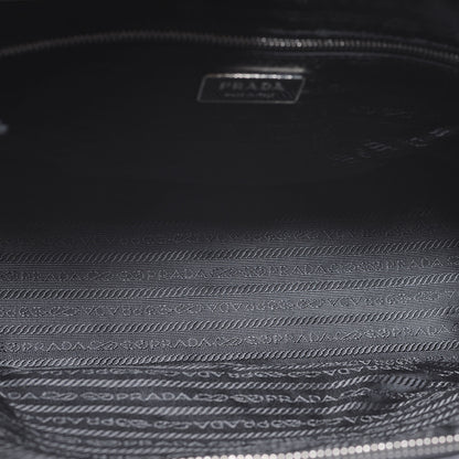 Prada Tessuto Nylon Leather Travel Tote Beige Black 5 of 7