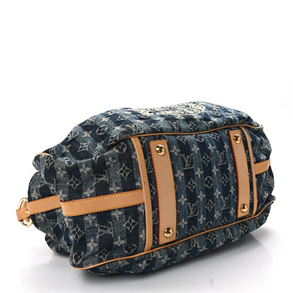 Louis Vuitton LOUIS VUITTON Denim Raye Cabas GM 4 of 14
