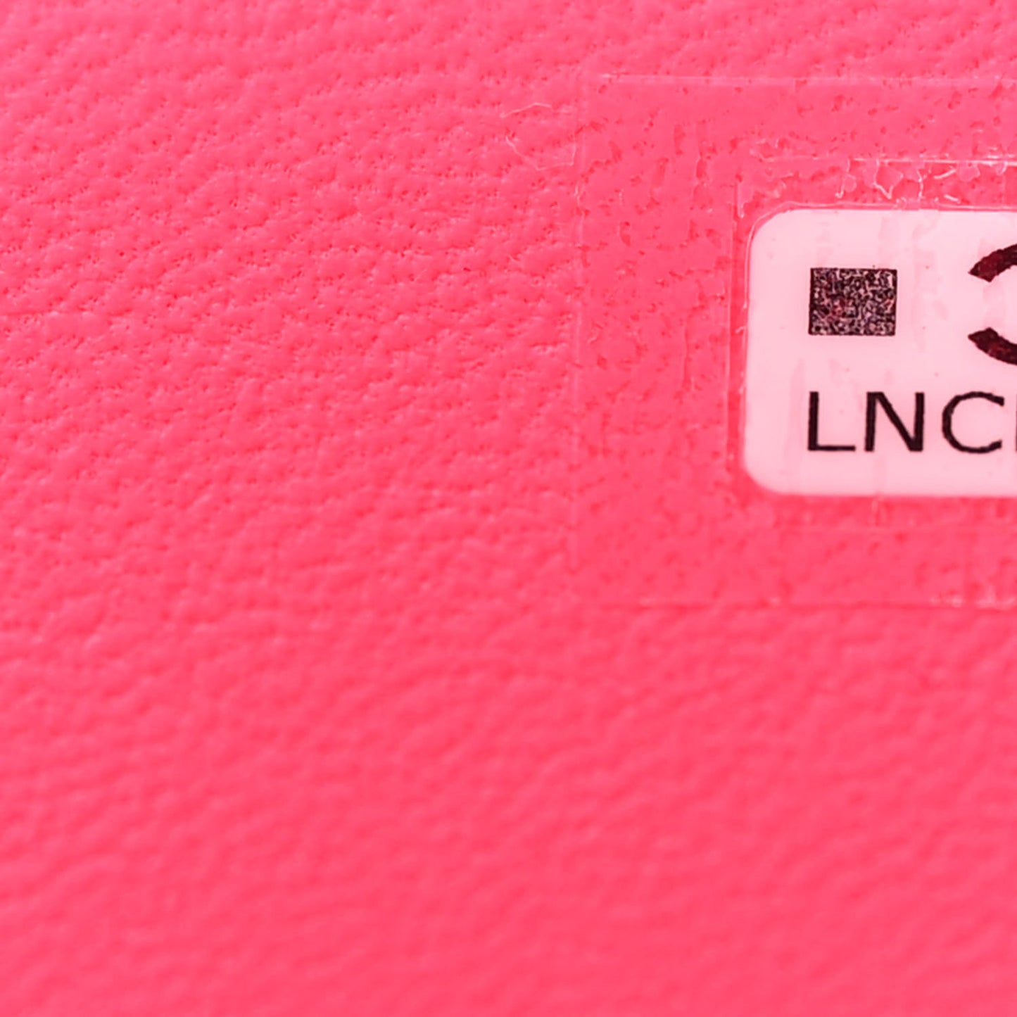 Lambskin Enamel Quilted Top Handle Clutch With Chain Fuchsia