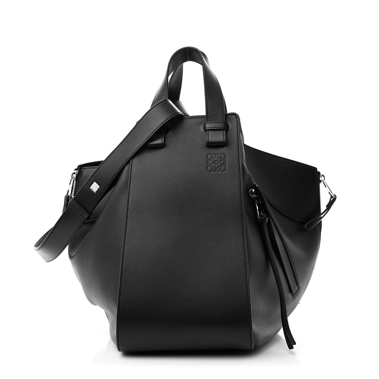 Loewe Calfskin Medium Hammock Shoulder Bag Black 1 of 11