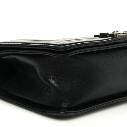 Chanel Calfskin Double Stitch Medium Boy Flap Black 10 of 12